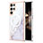 Custodia Silicone Gel Morbida Fantasia Modello Cover con Mag-Safe Magnetic per Samsung Galaxy S24 Ultra 5G Bianco