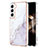 Custodia Silicone Gel Morbida Fantasia Modello Cover per Samsung Galaxy S24 Plus 5G Bianco