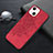 Custodia Silicone Gel Morbida Fantasia Modello Cover S01 per Apple iPhone 13 Mini Rosso