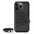 Custodia Silicone Gel Morbida Fantasia Modello Cover S01 per Apple iPhone 13 Pro Max Nero