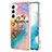 Custodia Silicone Gel Morbida Fantasia Modello Cover S01 per Samsung Galaxy S22 Plus 5G Multicolore