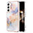 Custodia Silicone Gel Morbida Fantasia Modello Cover S01 per Samsung Galaxy S24 5G Lavanda