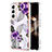 Custodia Silicone Gel Morbida Fantasia Modello Cover S01 per Samsung Galaxy S24 5G Viola