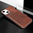 Custodia Silicone Gel Morbida Fantasia Modello Cover S02 per Apple iPhone 13 Mini Marrone