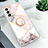 Custodia Silicone Gel Morbida Fantasia Modello Cover S02 per Samsung Galaxy S21 5G Lavanda