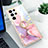 Custodia Silicone Gel Morbida Fantasia Modello Cover S02 per Samsung Galaxy S21 Ultra 5G Lavanda