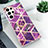 Custodia Silicone Gel Morbida Fantasia Modello Cover S02 per Samsung Galaxy S21 Ultra 5G Viola