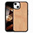 Custodia Silicone Gel Morbida Fantasia Modello Cover S03 per Apple iPhone 15 Arancione