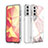 Custodia Silicone Gel Morbida Fantasia Modello Cover S03 per Samsung Galaxy S22 5G Lavanda