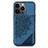 Custodia Silicone Gel Morbida Fantasia Modello Cover S06 per Apple iPhone 13 Pro Blu