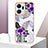 Custodia Silicone Gel Morbida Fantasia Modello Cover Y01B per Huawei Honor X7a Viola