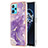 Custodia Silicone Gel Morbida Fantasia Modello Cover Y01B per Realme 9 Pro+ Plus 5G Viola