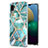 Custodia Silicone Gel Morbida Fantasia Modello Cover Y01B per Samsung Galaxy A02 Verde