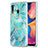 Custodia Silicone Gel Morbida Fantasia Modello Cover Y01B per Samsung Galaxy A20 Verde Pastello
