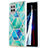 Custodia Silicone Gel Morbida Fantasia Modello Cover Y01B per Samsung Galaxy A42 5G Verde