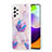 Custodia Silicone Gel Morbida Fantasia Modello Cover Y01B per Samsung Galaxy A52 5G Lavanda