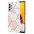 Custodia Silicone Gel Morbida Fantasia Modello Cover Y01B per Samsung Galaxy A73 5G Rosa