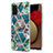 Custodia Silicone Gel Morbida Fantasia Modello Cover Y01B per Samsung Galaxy F02S SM-E025F Verde Notte