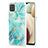 Custodia Silicone Gel Morbida Fantasia Modello Cover Y01B per Samsung Galaxy F12 Verde Pastello