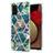 Custodia Silicone Gel Morbida Fantasia Modello Cover Y01B per Samsung Galaxy M02s Verde Notte