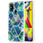 Custodia Silicone Gel Morbida Fantasia Modello Cover Y01B per Samsung Galaxy M31 Prime Edition Verde Notte