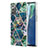 Custodia Silicone Gel Morbida Fantasia Modello Cover Y01B per Samsung Galaxy Note 20 5G Verde Notte