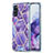 Custodia Silicone Gel Morbida Fantasia Modello Cover Y01B per Samsung Galaxy S20 5G Viola