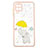 Custodia Silicone Gel Morbida Fantasia Modello Cover Y01X per Samsung Galaxy A22 4G Giallo