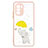 Custodia Silicone Gel Morbida Fantasia Modello Cover Y01X per Xiaomi Mi 11i 5G Giallo