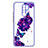 Custodia Silicone Gel Morbida Fantasia Modello Cover Y01X per Xiaomi Redmi 9 Viola