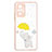 Custodia Silicone Gel Morbida Fantasia Modello Cover Y01X per Xiaomi Redmi Note 10 Pro 4G Giallo