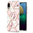 Custodia Silicone Gel Morbida Fantasia Modello Cover Y02B per Samsung Galaxy A02 Rosa