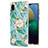 Custodia Silicone Gel Morbida Fantasia Modello Cover Y02B per Samsung Galaxy A02 Verde