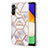 Custodia Silicone Gel Morbida Fantasia Modello Cover Y02B per Samsung Galaxy A13 5G Grigio