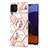 Custodia Silicone Gel Morbida Fantasia Modello Cover Y02B per Samsung Galaxy A22 4G Rosa