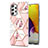 Custodia Silicone Gel Morbida Fantasia Modello Cover Y02B per Samsung Galaxy A72 4G Rosa