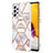 Custodia Silicone Gel Morbida Fantasia Modello Cover Y02B per Samsung Galaxy A73 5G Grigio