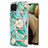Custodia Silicone Gel Morbida Fantasia Modello Cover Y02B per Samsung Galaxy F12 Verde