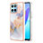 Custodia Silicone Gel Morbida Fantasia Modello Cover Y03B per Huawei Honor 70 Lite 5G Lavanda