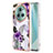 Custodia Silicone Gel Morbida Fantasia Modello Cover Y03B per Huawei Honor Magic5 Pro 5G Viola