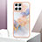 Custodia Silicone Gel Morbida Fantasia Modello Cover Y03B per Huawei Honor X8 4G Lavanda