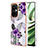 Custodia Silicone Gel Morbida Fantasia Modello Cover Y03B per OnePlus Nord CE 3 5G Viola