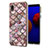 Custodia Silicone Gel Morbida Fantasia Modello Cover Y03B per Samsung Galaxy A01 Core Marrone