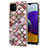 Custodia Silicone Gel Morbida Fantasia Modello Cover Y03B per Samsung Galaxy A22 4G Marrone