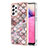 Custodia Silicone Gel Morbida Fantasia Modello Cover Y03B per Samsung Galaxy A33 5G Marrone