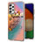 Custodia Silicone Gel Morbida Fantasia Modello Cover Y03B per Samsung Galaxy A52s 5G Multicolore