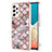 Custodia Silicone Gel Morbida Fantasia Modello Cover Y03B per Samsung Galaxy A53 5G Marrone