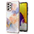 Custodia Silicone Gel Morbida Fantasia Modello Cover Y03B per Samsung Galaxy A72 4G Lavanda