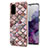 Custodia Silicone Gel Morbida Fantasia Modello Cover Y03B per Samsung Galaxy S20 Marrone