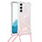 Custodia Silicone Gel Morbida Fantasia Modello Cover Y03B per Samsung Galaxy S21 5G Rosa